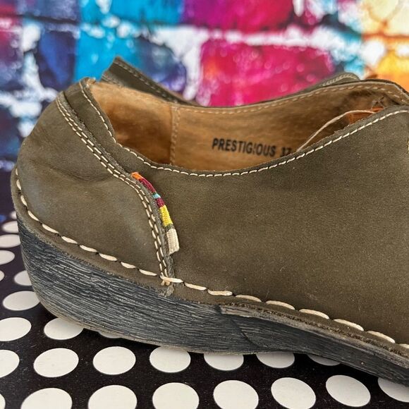 Spring Step Prestigious Slip-On Shoes Green Orange US 6.5-7 EU 37 - Picture 3 of 11